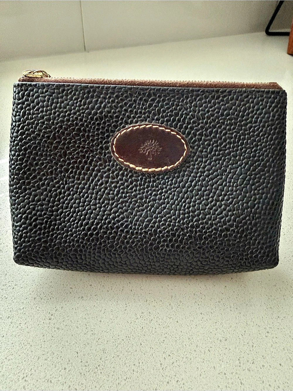 Mulberry x Acne Studios Black Scotchgrain Zip Coin Pouch - Excellent Condition